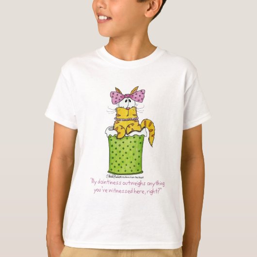 Dainty Garbage Kat T-shirt (Voorkant)