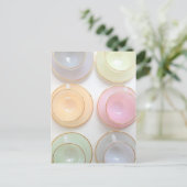 Dainty Girly Pastel Tea Cup-kaart Briefkaart (Staand voorkant)