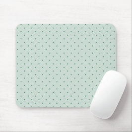 Dainty Green Polka Dots Pattern on Lighter Green Muismat
