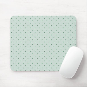 Dainty Green Polka Dots Pattern on Lighter Green Muismat