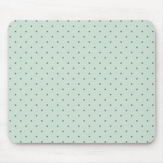 Dainty Green Polka Dots Pattern on Lighter Green Muismat (Voorkant)
