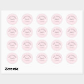 Dainty Hearts Roze Baby shower Stickers (Vel)
