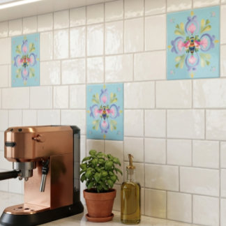 Dainty Honey Bee Unique Accent Tegeltje