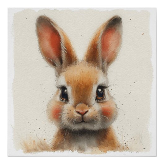 Dainty Hops: Een Beetje Whimsy Bunny Perfect Poster (Voorkant)