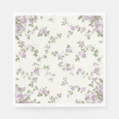 Dainty  Lavendel Rozen Papieren servetten (Voorkant)