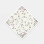 Dainty  Lavendel Rozen Papieren servetten (Hoek)