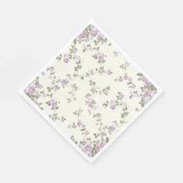 Dainty  Lavendel Rozen Papieren servetten