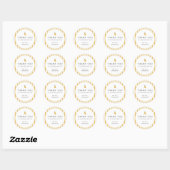 Dainty Lemon Party Ronde Sticker (Vel)