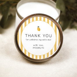 Dainty Lemon Party Ronde Sticker