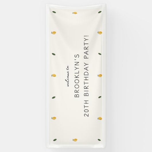 Dainty Lemon Party Spandoek (Verticaal)