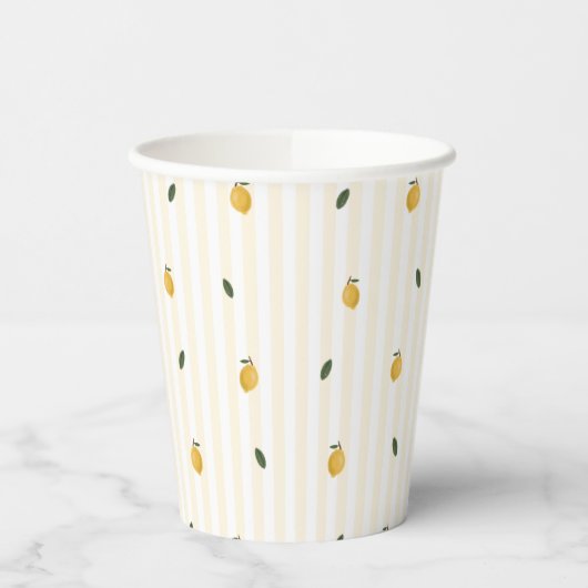 Dainty Lemon Pattern Party Paper cup Papieren Bekers (Links)