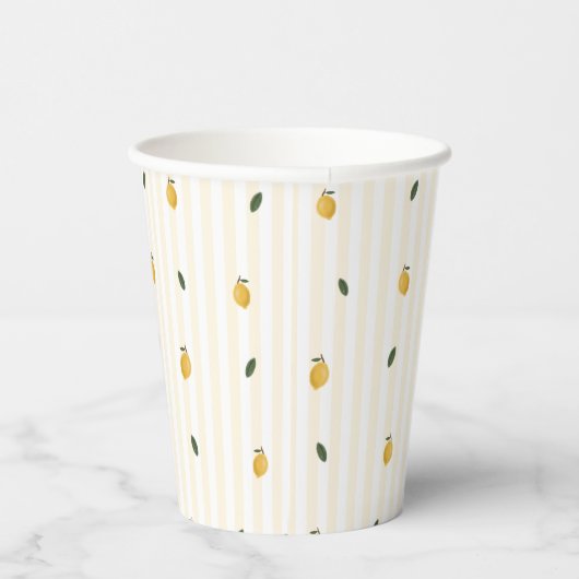 Dainty Lemon Pattern Party Paper cup Papieren Bekers (Rechts)