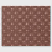 Dainty little brown polka dot patroon cadeaupapier (Vlak)