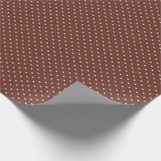 Dainty little brown polka dot patroon cadeaupapier