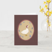Dainty little goose card kaart (Gele Bloem)