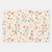 Dainty Meadow Wildflower & Pastel Sprig Inpakpapier Vel (Voorkant)