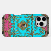 Dainty Nora-monogram iPhone Hoesje (Achterkant horizontaal)