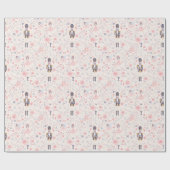 Dainty Notenkraker Ballet Soft Pastel Pink Cadeaupapier (Vlak)