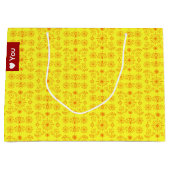 Dainty Orange on Yellow Groot Cadeauzakje (Voorkant)