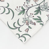 Dainty Pink Botanical Newborn Nursery Blanket Gift Fleece Deken (Hoek)