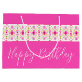 Dainty Pink Floral Groot Cadeauzakje (Achterkant)