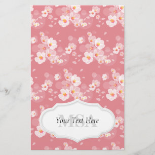 Dainty Plum Blossom Briefpapier