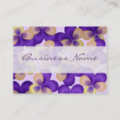 Dainty Purple Flowers Visitekaartjes (Achterkant)