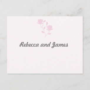 Dainty Roos (roze) RSVP Briefkaart