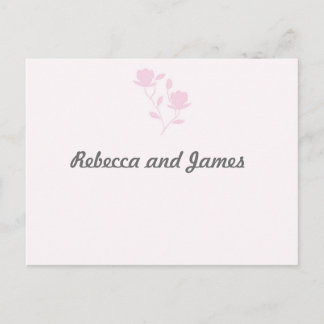 Dainty Roos (roze) RSVP Briefkaart