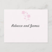 Dainty Roos (roze) RSVP Briefkaart (Voorkant)