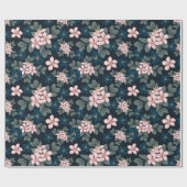 Dainty Roze Bloemen #3 Verpakkingspapier Cadeaupapier (Vlak)
