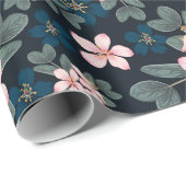 Dainty Roze Bloemen #3 Verpakkingspapier Cadeaupapier (Rol Hoek)