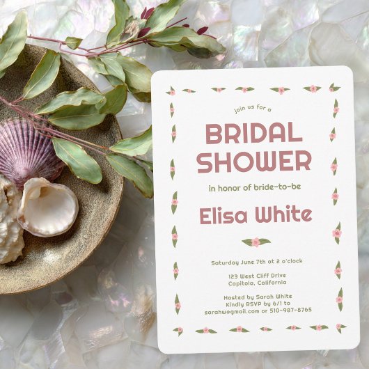 Dainty Rozen Handgemaakte CUSTOM Vrijgezellenfeest Kaart