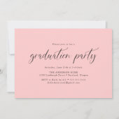 Dainty Script Class of 2023 Photo Graduation Party Kaart (Achterkant)