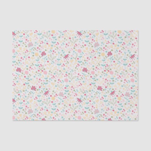 Dainty Spring Floral Pattern Tissuepapier (Voorkant)