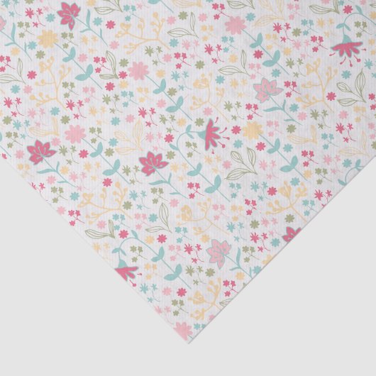 Dainty Spring Floral Pattern Tissuepapier (Detail)