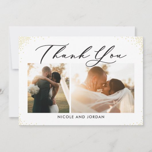 Dainty Sprinkles Flat Dank je Kaart (Voorkant)