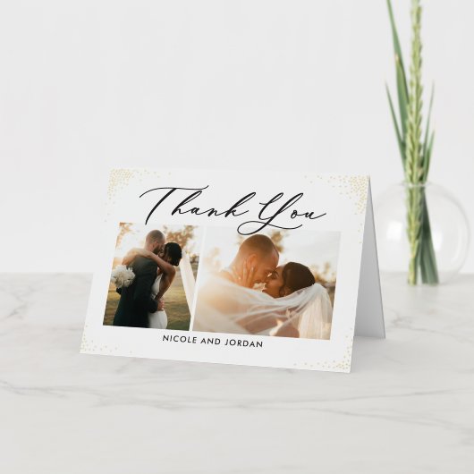 Dainty Sprinkles FOLIE Foto Hartelijk dank Folie Wenskaart (Voorkant)