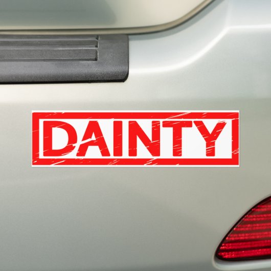 Dainty Stamp Bumpersticker (Op auto)