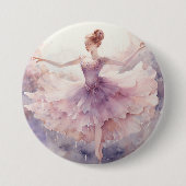 Dainty Sugar Plum Fairy Nutcracker Magic Ronde Button 7,6 Cm (Voorkant)