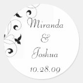 Dainty Vine Ronde Sticker (Voorkant)