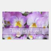 Dainty Violas ~ Rechthoek Sticker (Voorkant)