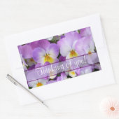 Dainty Violas ~ Rechthoek Sticker (Envelop)