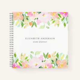 Dainty Waterverf Flowers | Pastel Floral Notitieboek