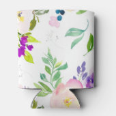 Dainty Waterverf Flowers | Pioenen en Wisterias Blikjeskoeler (Achterkant)