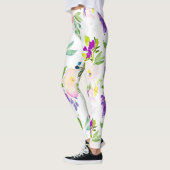 Dainty Waterverf Flowers | Pioenen en Wisterias Leggings (Links)