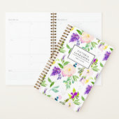 Dainty Waterverf Pioenrozen en Wisterias Floral Planner