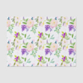 Dainty Waterverf Pioenrozen en Wisterias Pattern Tissuepapier (Voorkant)