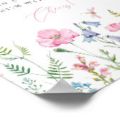 Dainty Waterverf SPring Meadow Shower Mimosa Bar Poster (Hoek)