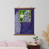 Dainty White Butterfly Moth Irish Blessing Hangend Wandkleed (Slaapkamer)